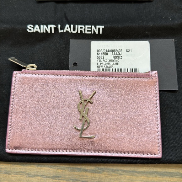 Saint Laurent
YSL Metallic Zip Card Case - Picture 2 of 8